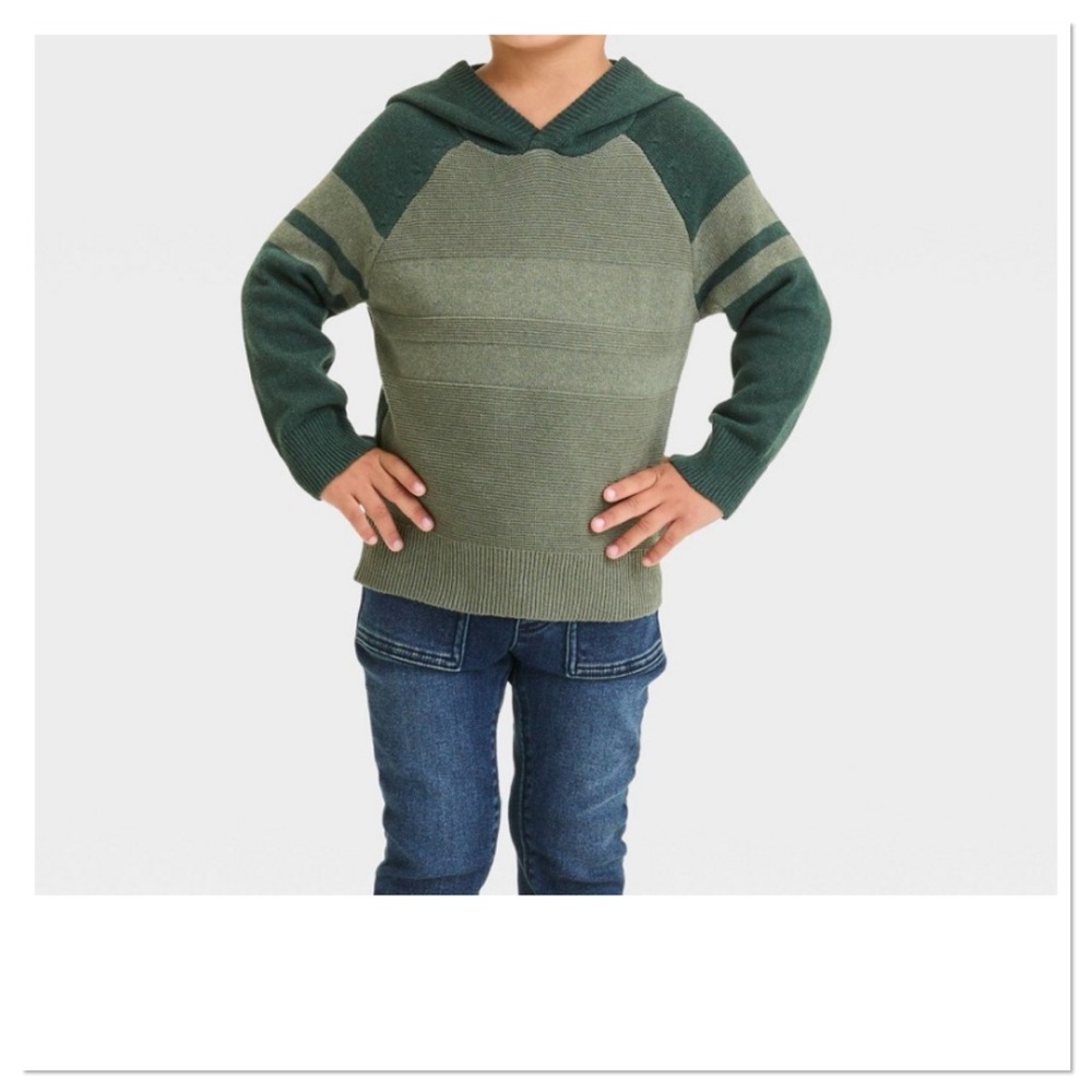 Cat & Jack Toddler Boys Pullover Sweater Green